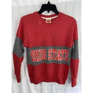 Homage Ohio State Buckeyes Colorblock Sweatshirt XS